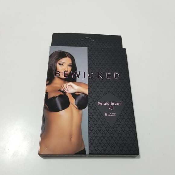 NWT bewicked Petals Breast Lift Black Size D - Picture 4 of 7